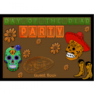 Day Of The Dead Party Guest Book