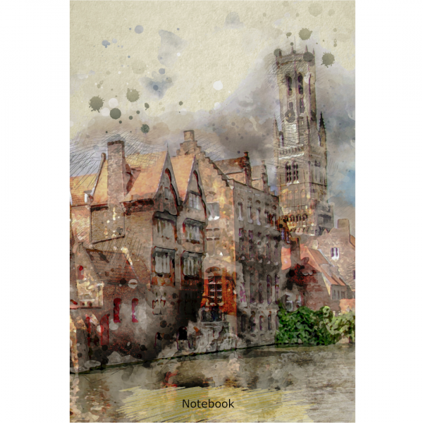 Notebook Bruges Belgium Around The World Cover