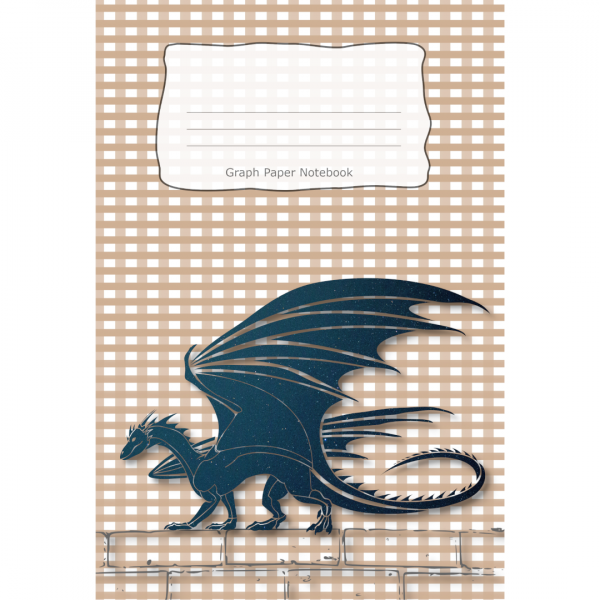Graph Paper Notebook Night Dragon Cover