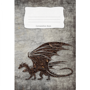 Composition Book Earth Soil Dragon Cracked Cover