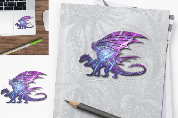 Abstract Fractal Dragon sticker
