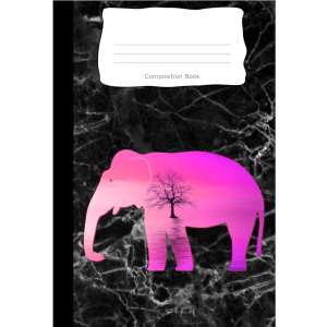 Composition Book: Elephant Pink Cover