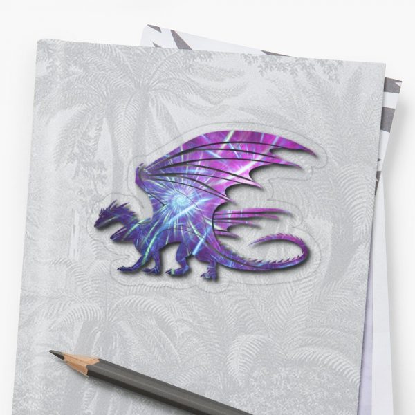 Abstract Fractal Dragon sticker