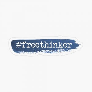 #freethinker Sticker