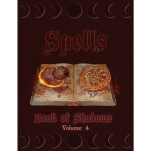 Spells | Witchcraft Incantation Book Red Cover | Book of Shadows |The Witch Manual | Magick Pages Templates Volume 4