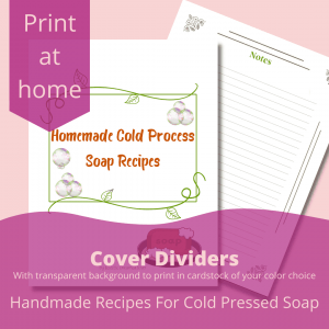 Cold Process Soap Recipe Dividers S1 [PCD]