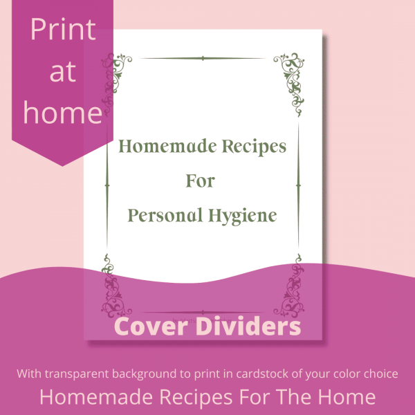 Homemade Recipes For Personal Hygiene Dividers S3