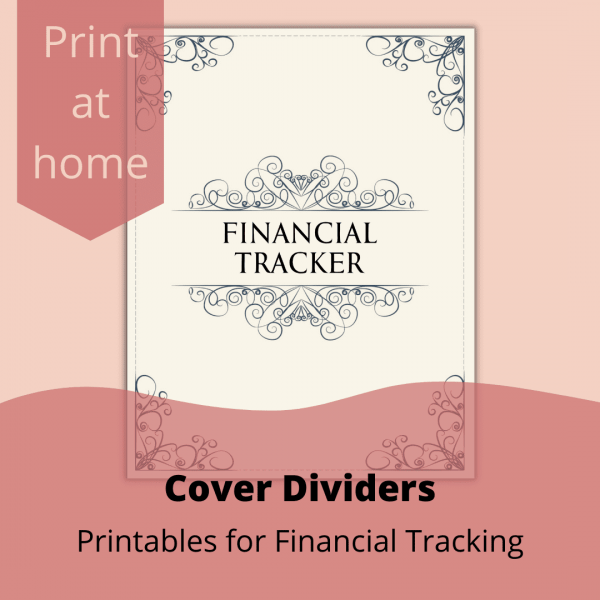 Printable Financial Tracker Divider Set [PCD]