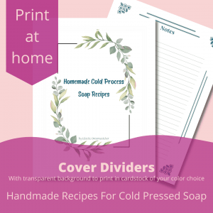 Cold Process Soap Recipe Dividers S3 [PCD]