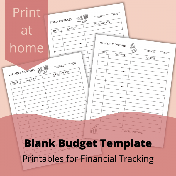 Printable Budget Tracker Set