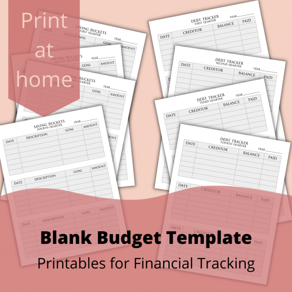 Printable Budget Tracker Set (2)