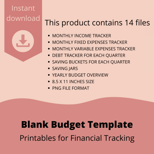 Printable Budget Tracker Set (4)