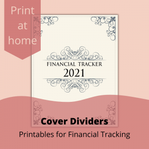 Printable Financial Tracker Cover With Year [PCD]